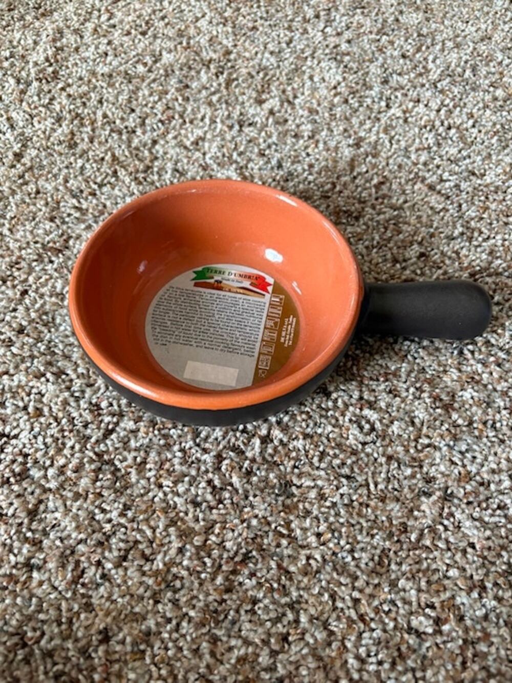 De Silva NWOT Baking Dish Pottery Terre d'Umbria Brown Italy Terracotta 6”